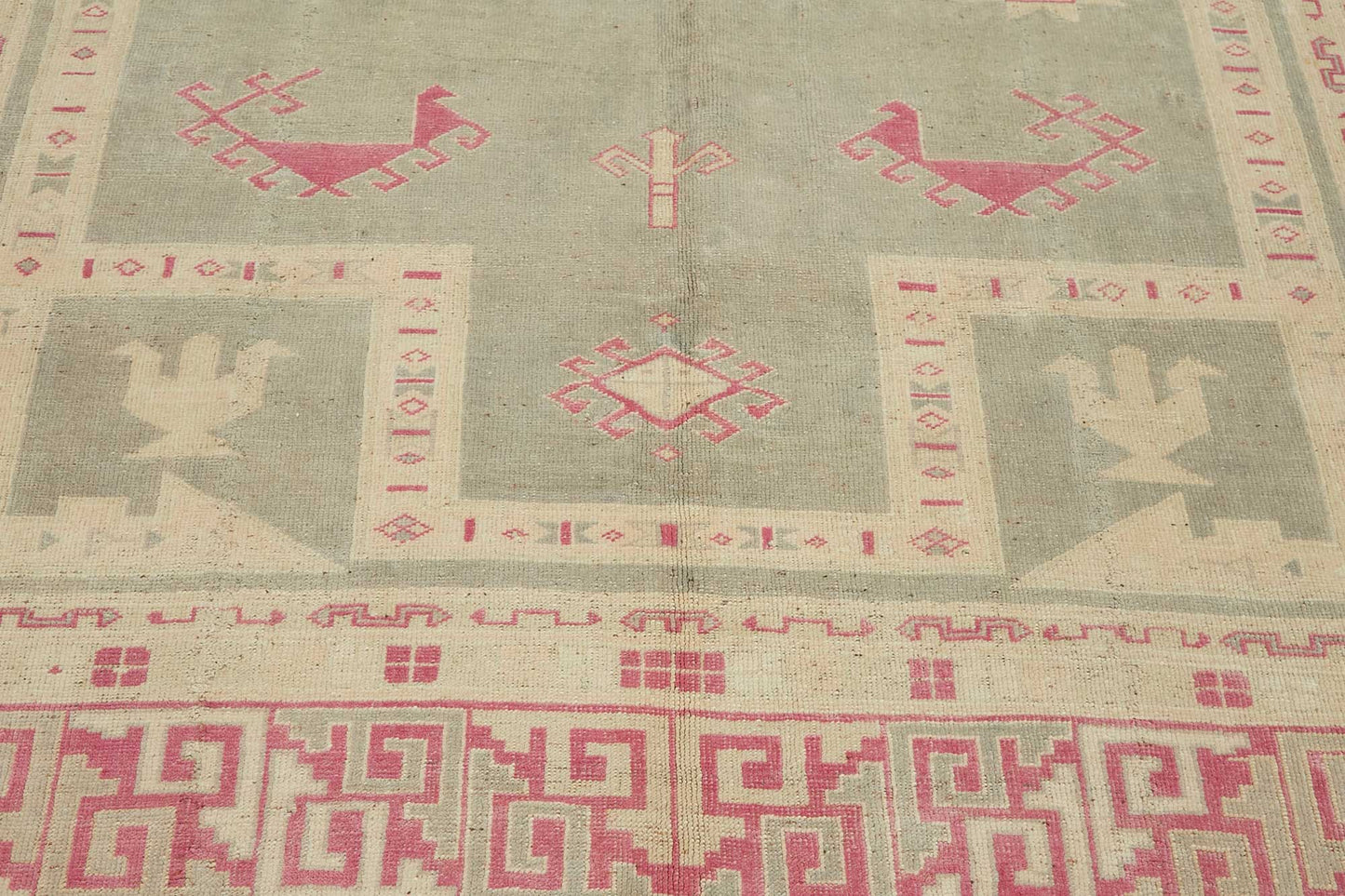 7x10 Beige Vintage Large Area Rug - 49441