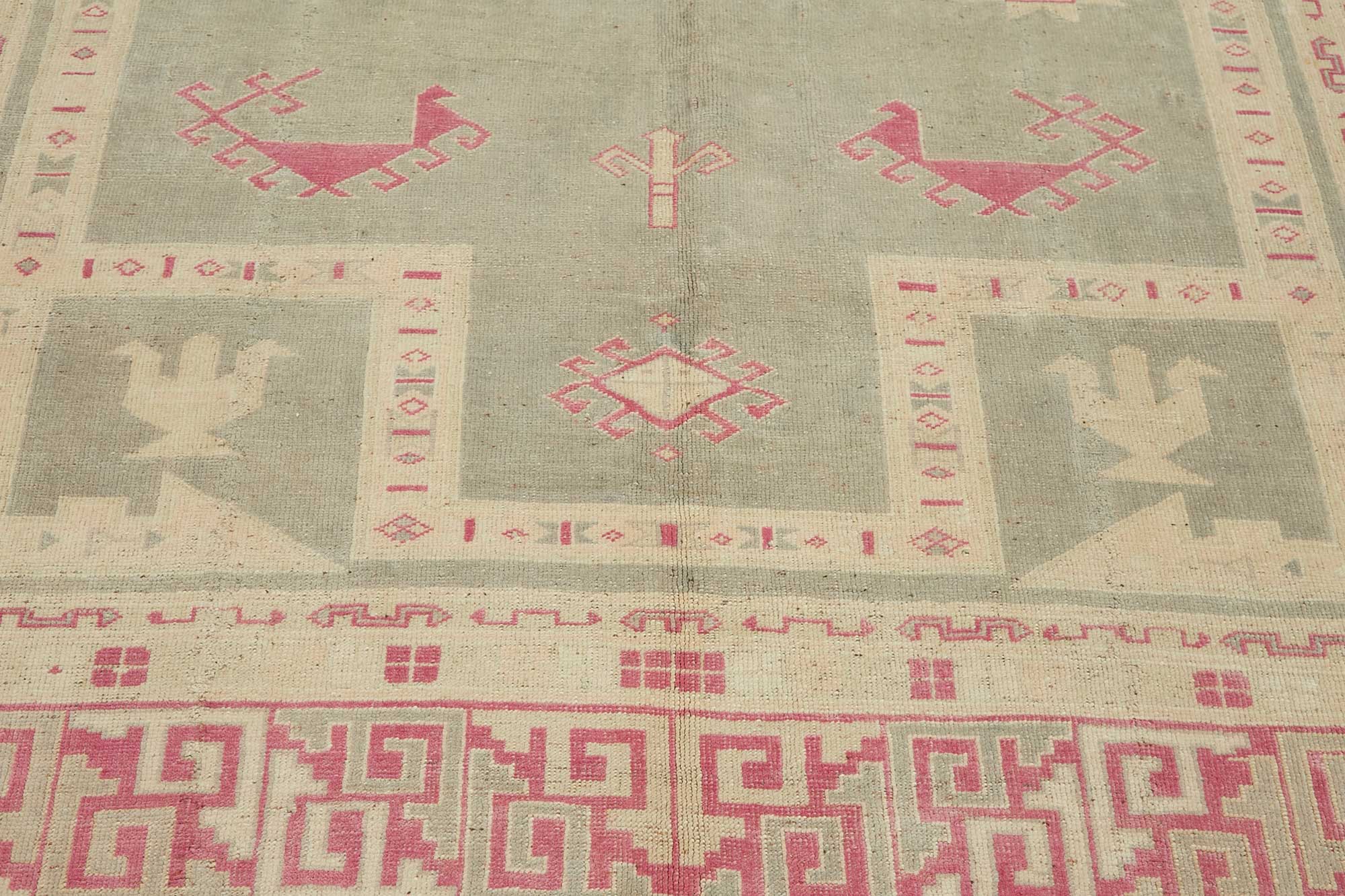 7x10 Beige Vintage Large Area Rug - 49441