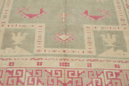 7x10 Beige Vintage Large Area Rug - 49441