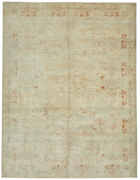 8x10 Beige Vintage Large Area Rug - 49442