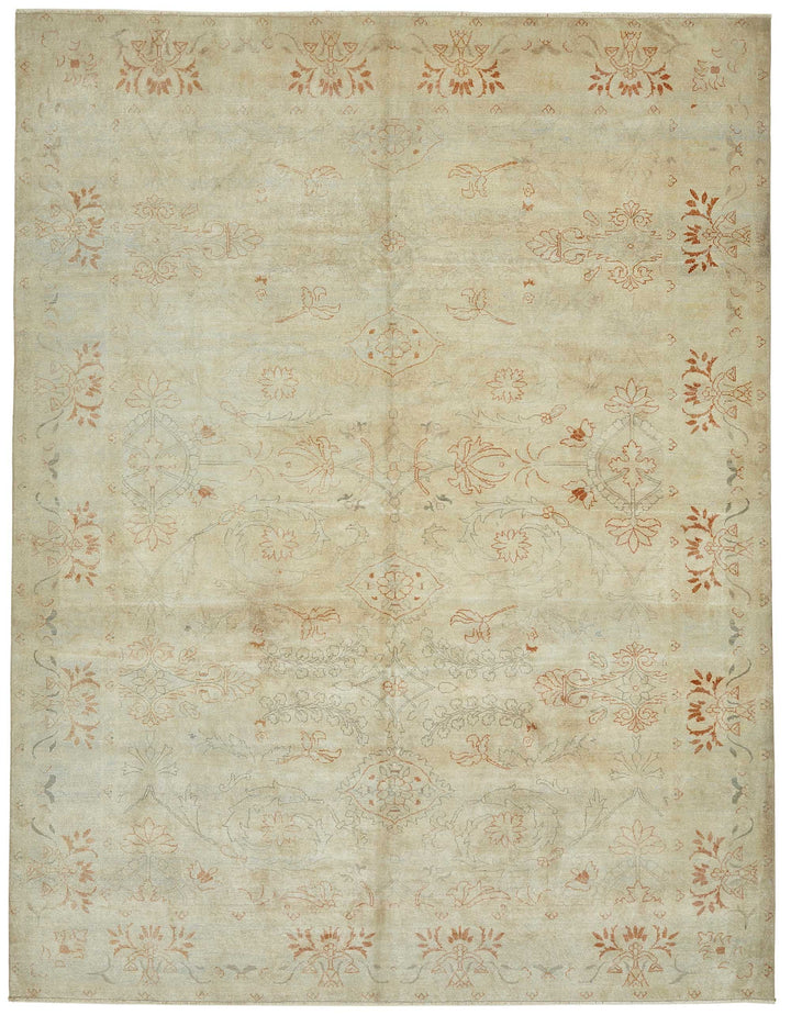 8x10 Beige Vintage Large Area Rug - 49442