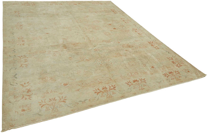 8x10 Beige Vintage Large Area Rug - 49442