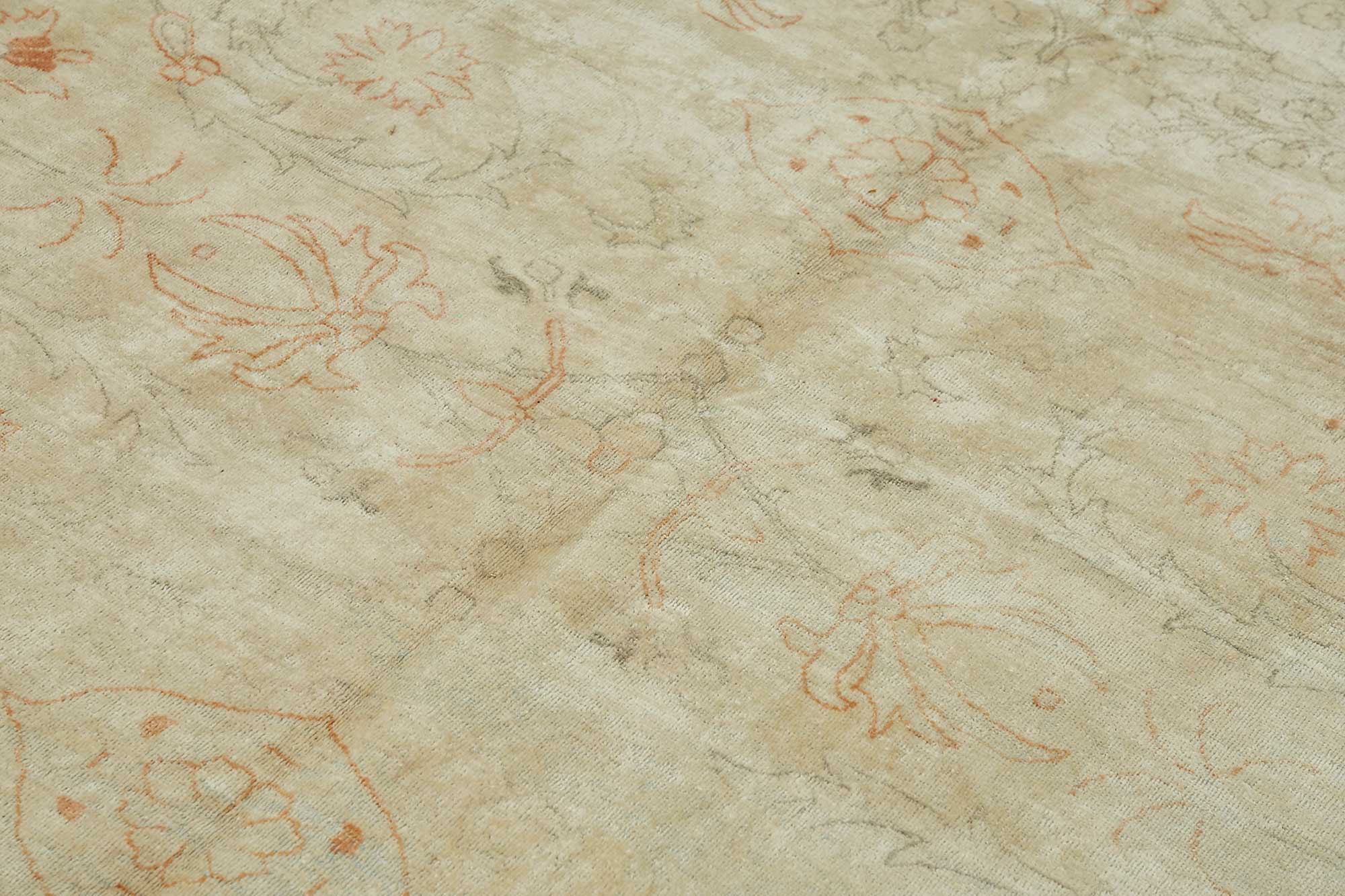 8x10 Beige Vintage Large Area Rug - 49442