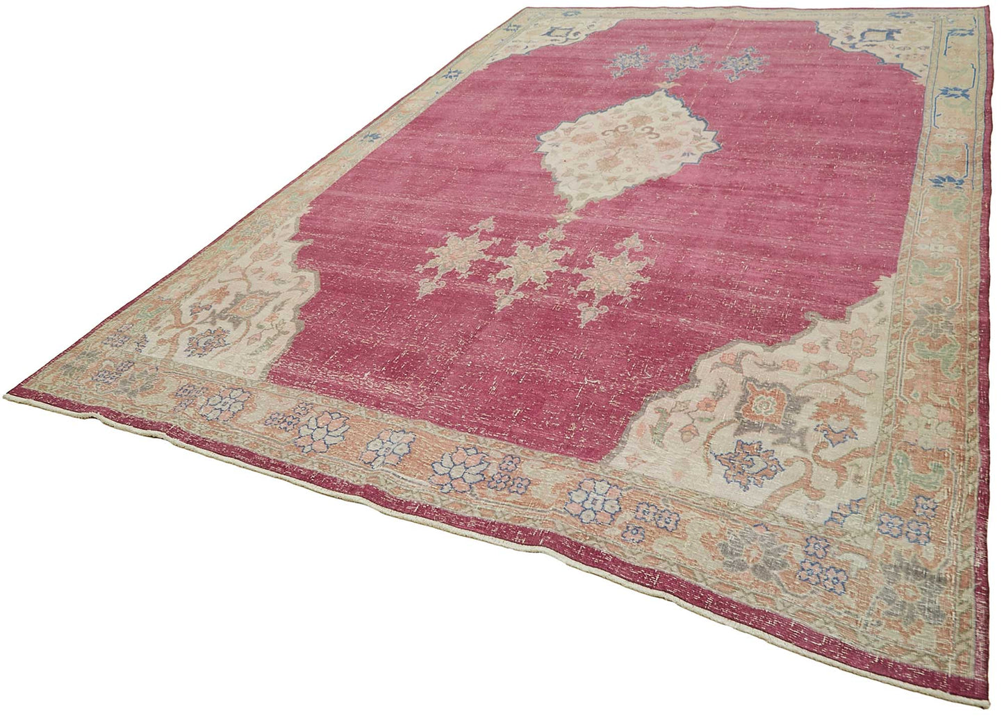 8x14 Beige Vintage Large Area Rug - 49443