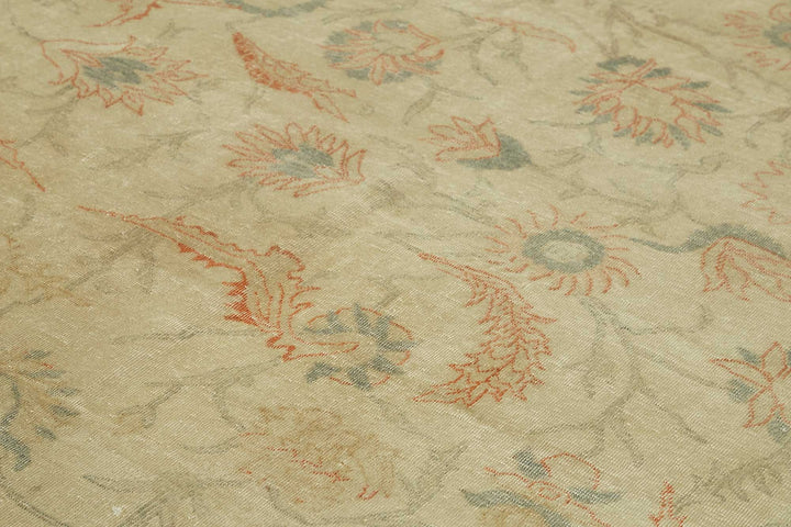 10x13 Beige Vintage Large Area Rug - 49445