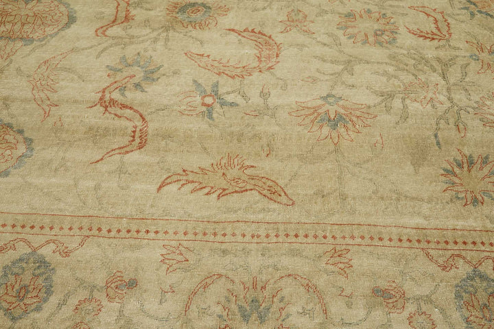 10x13 Beige Vintage Large Area Rug - 49445