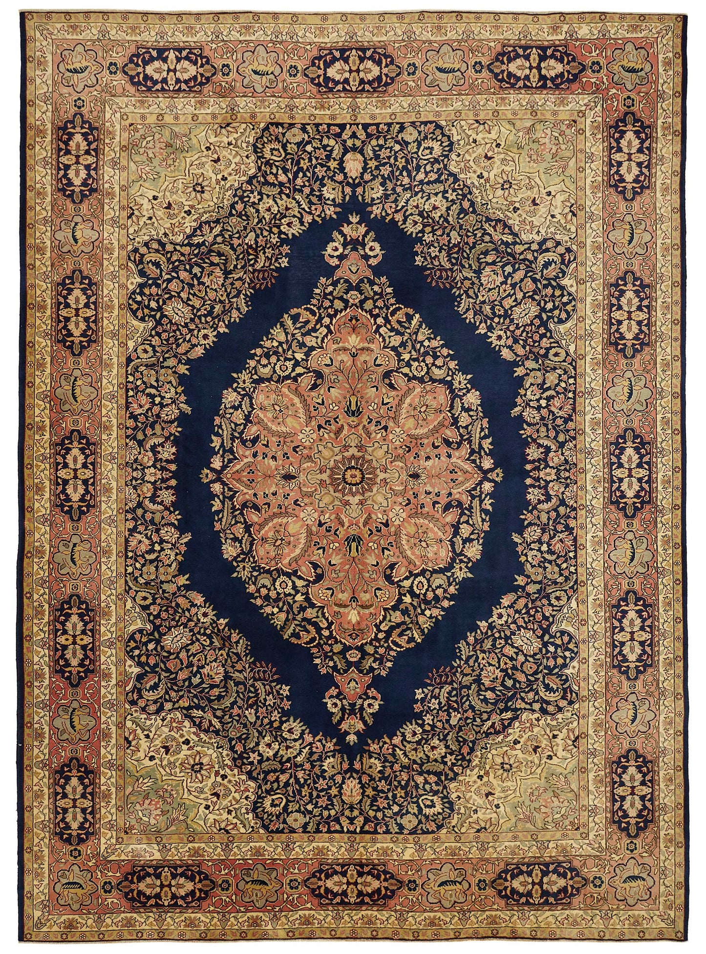 9x13 Beige Vintage Large Area Rug - 49446