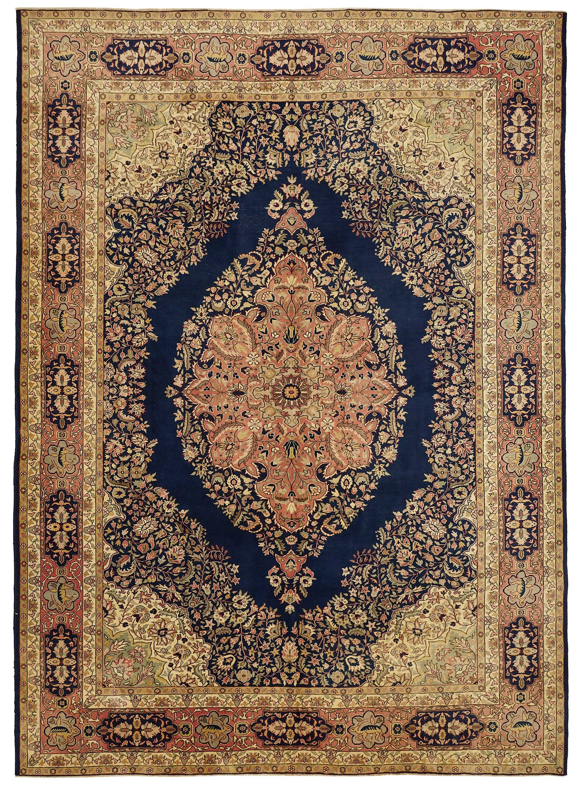 9x13 Beige Vintage Large Area Rug - 49446