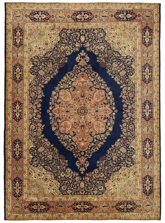 9x13 Beige Vintage Large Area Rug - 49446