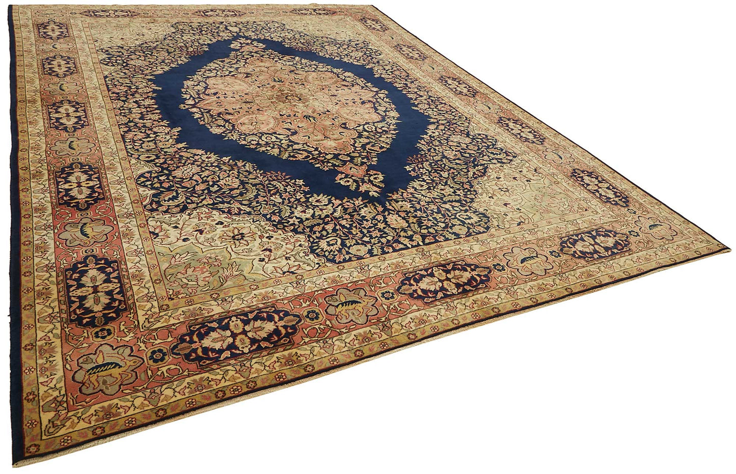 9x13 Beige Vintage Large Area Rug - 49446
