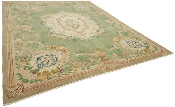 10x12 Beige Vintage Large Area Rug - 49447