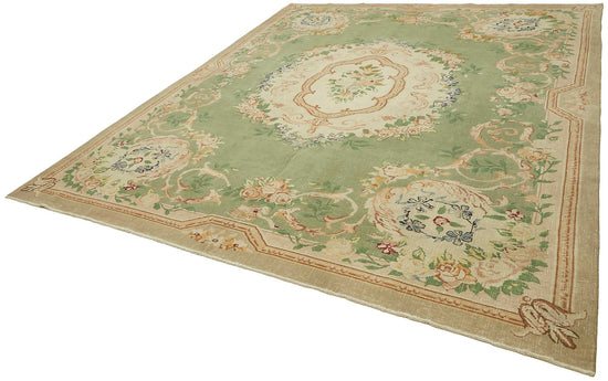 10x12 Beige Vintage Large Area Rug - 49447
