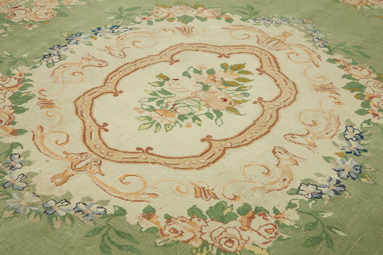 10x12 Beige Vintage Large Area Rug - 49447