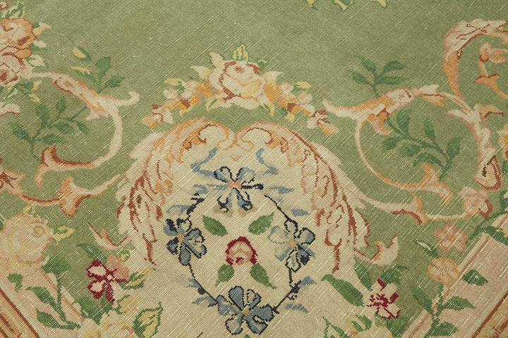 10x12 Beige Vintage Large Area Rug - 49447