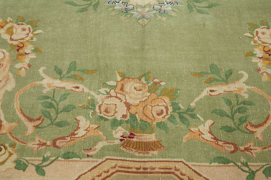 10x12 Beige Vintage Large Area Rug - 49447