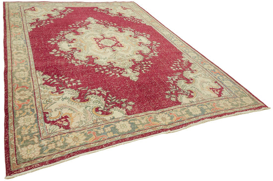 8x11 Beige Vintage Large Area Rug - 49448