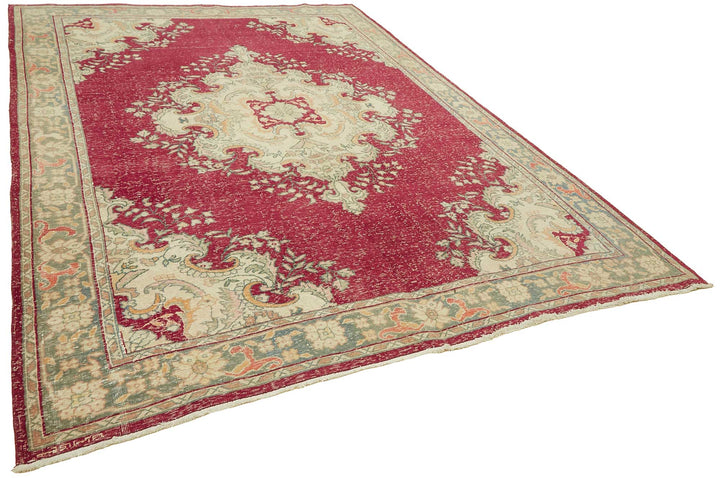 8x11 Beige Vintage Large Area Rug - 49448
