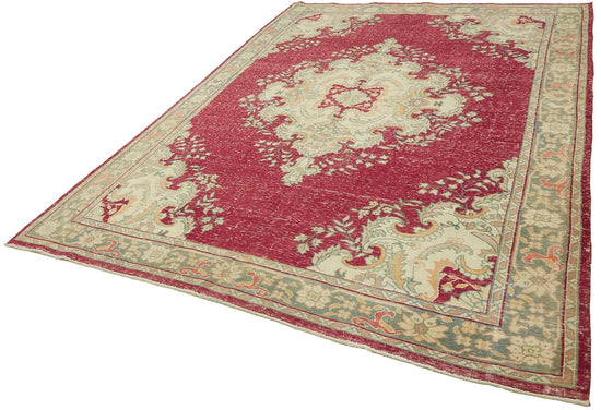 8x11 Beige Vintage Large Area Rug - 49448