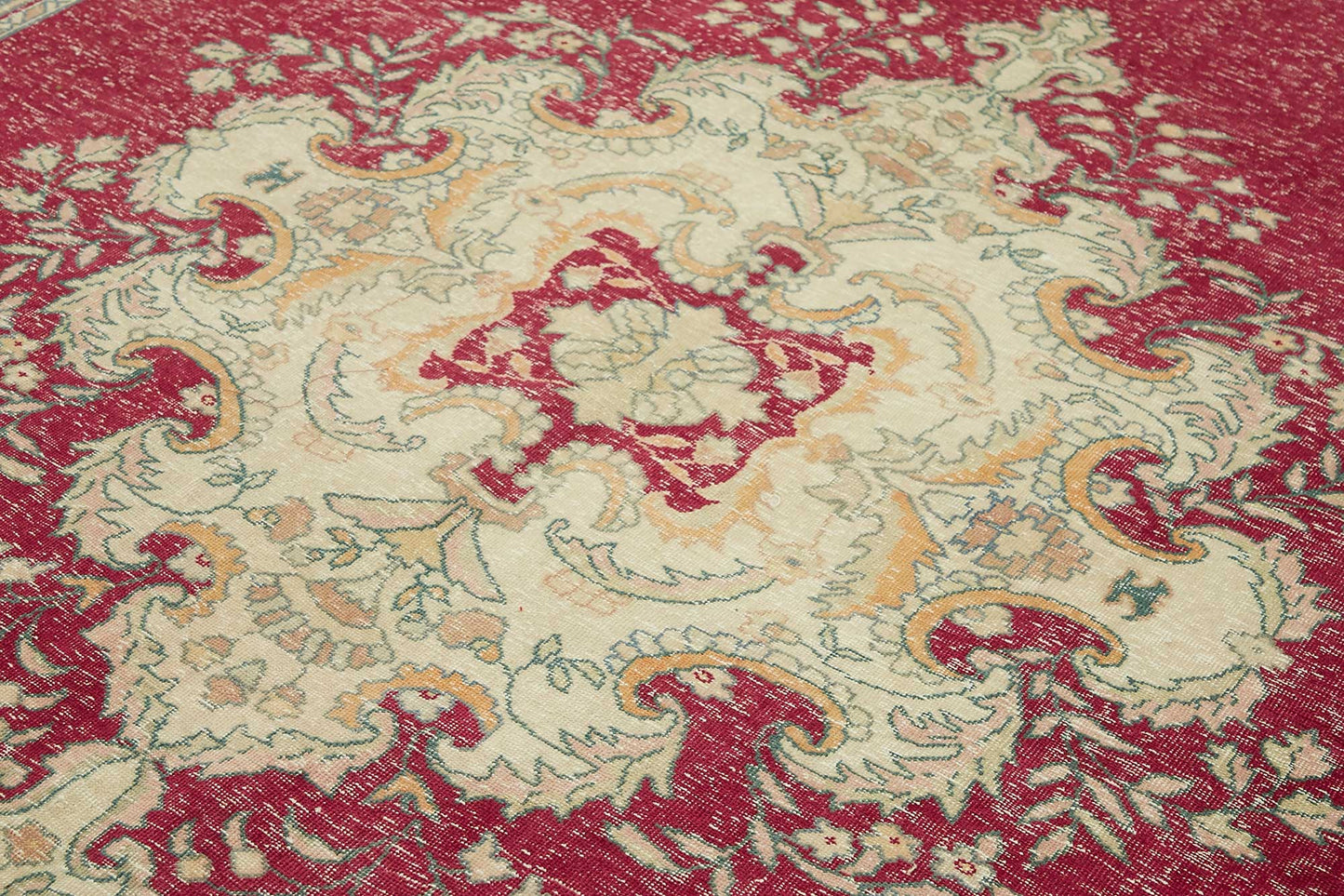 8x11 Beige Vintage Large Area Rug - 49448