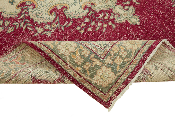 8x11 Beige Vintage Large Area Rug - 49448