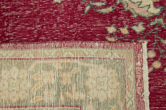 8x11 Beige Vintage Large Area Rug - 49448