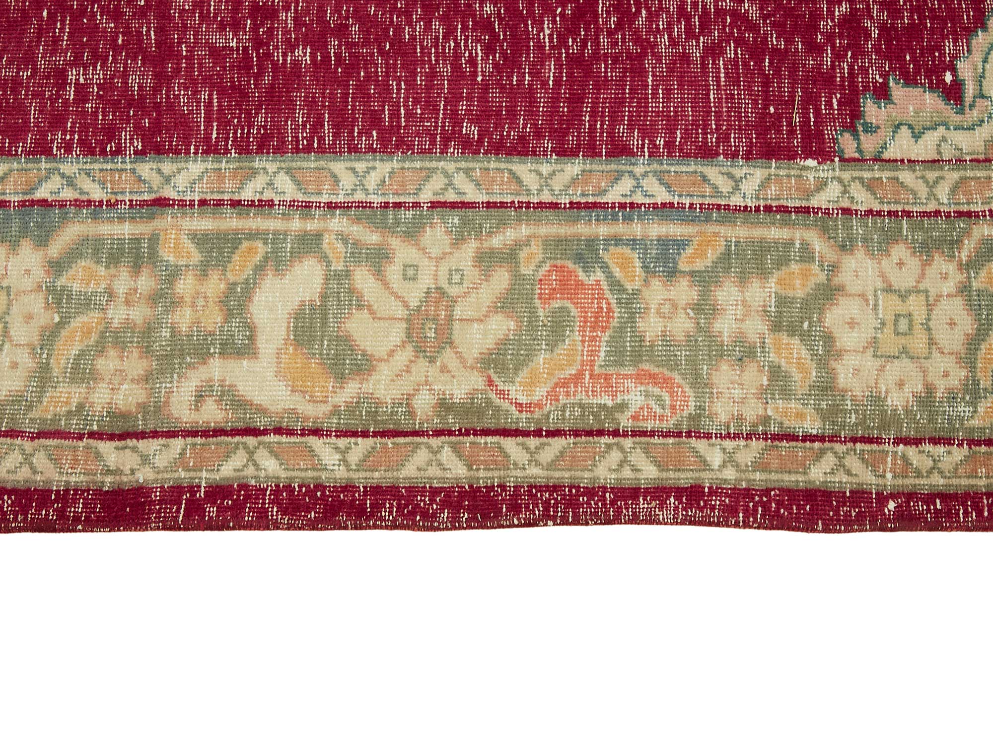 8x11 Beige Hand-Knotted Persian Rug - 49448