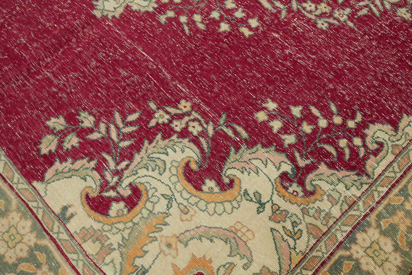 8x11 Beige Vintage Large Area Rug - 49448