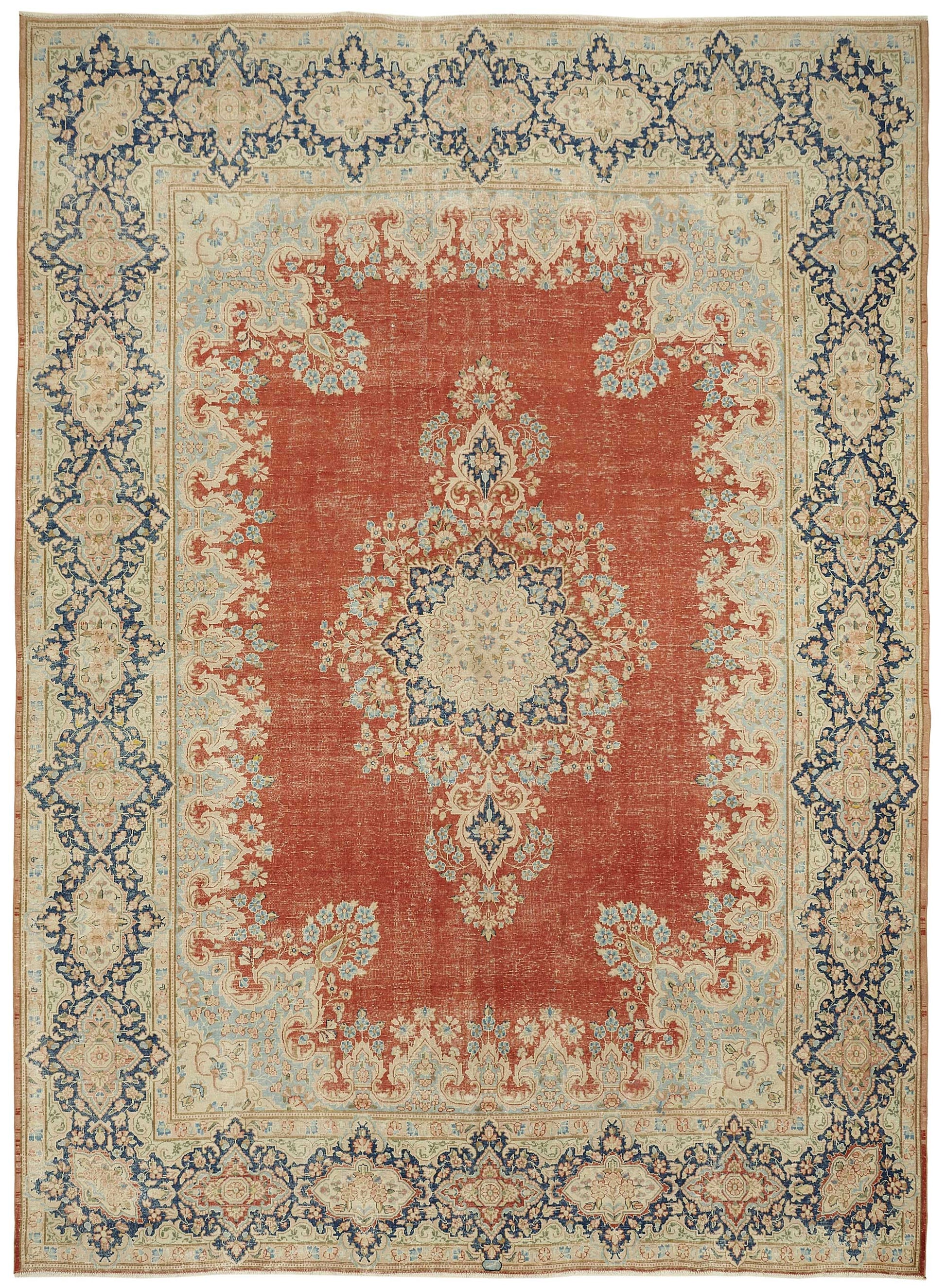 10x13 Hand-knotted Vintage Rug - 49449
