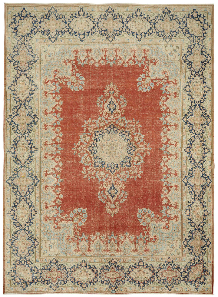 10x13 Hand-knotted Vintage Rug - 49449