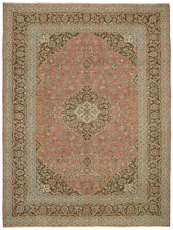 10x13 Hand-knotted Vintage Rug - 49450