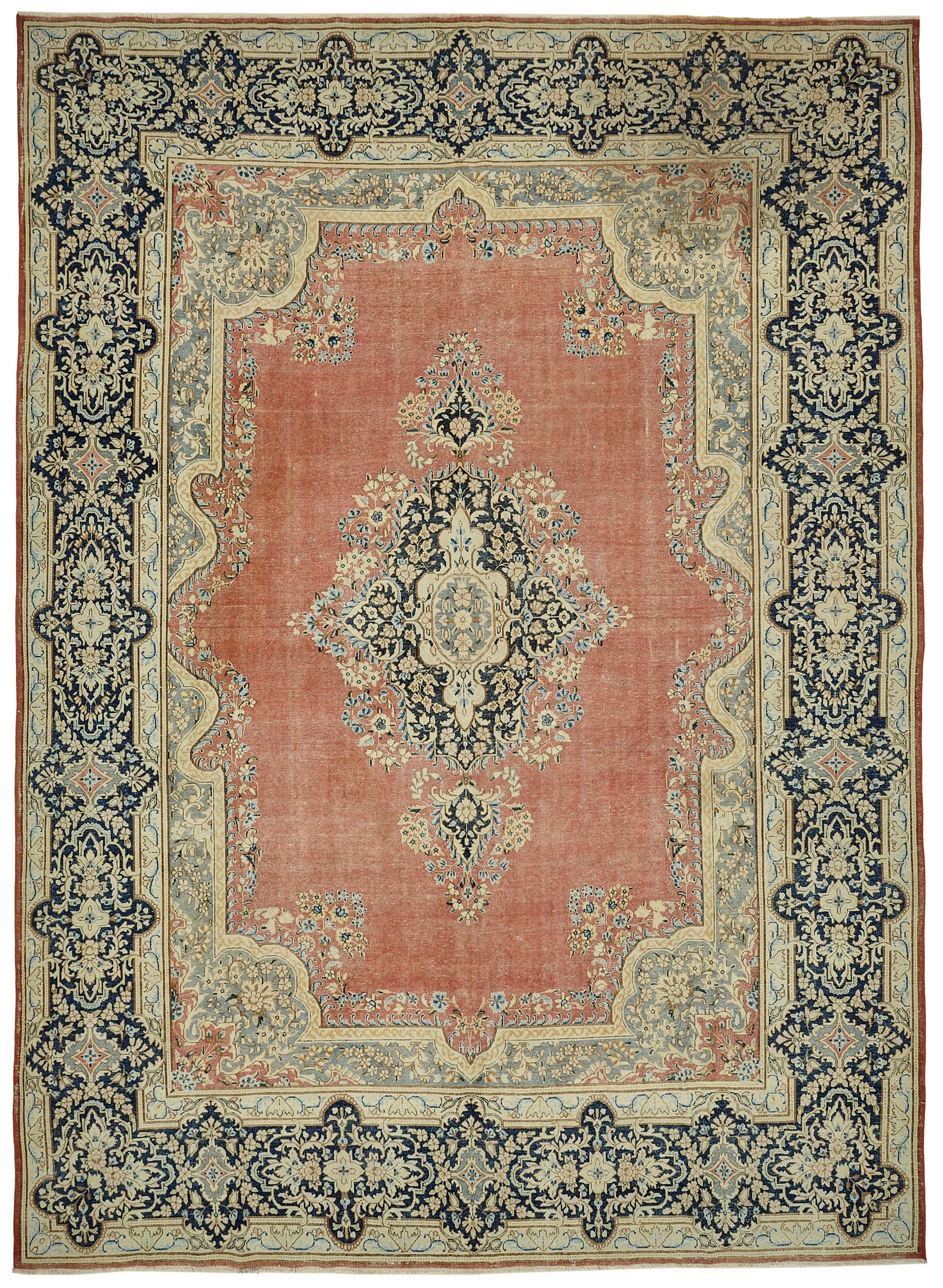 10x13 Hand-knotted Vintage Rug - 49451