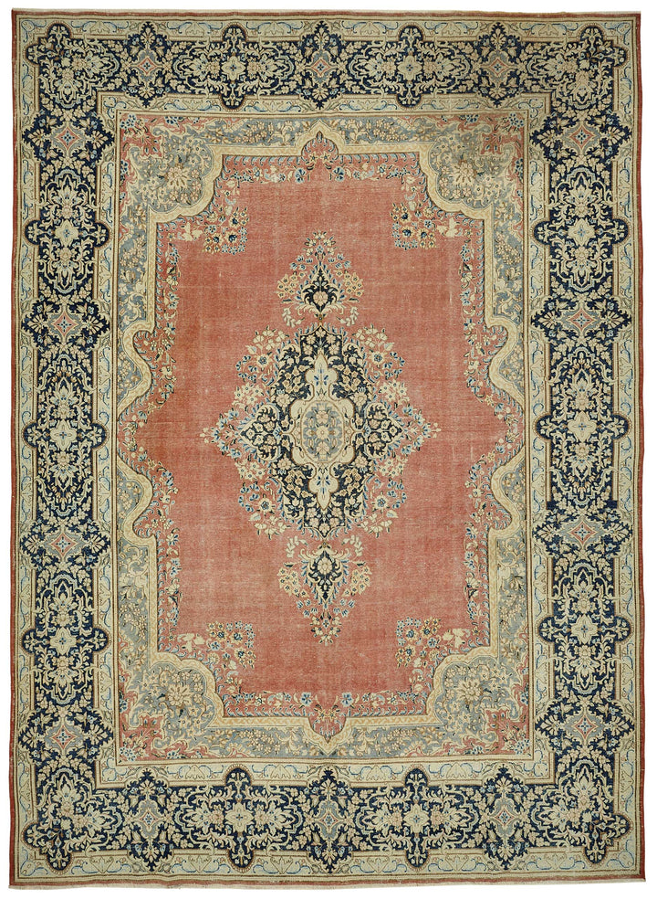 10x13 Hand-knotted Vintage Rug - 49451