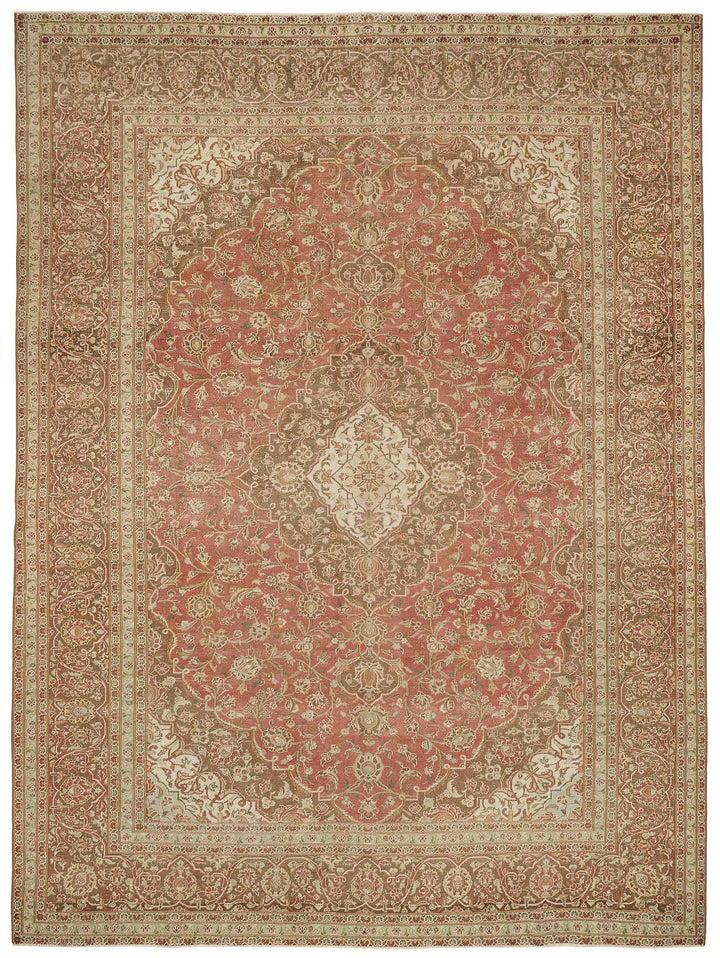 10x13 Hand-knotted Vintage Rug - 49452