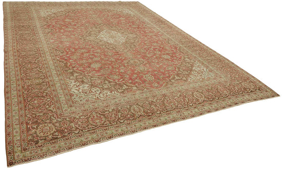 10x13 Hand-knotted Vintage Rug - 49452