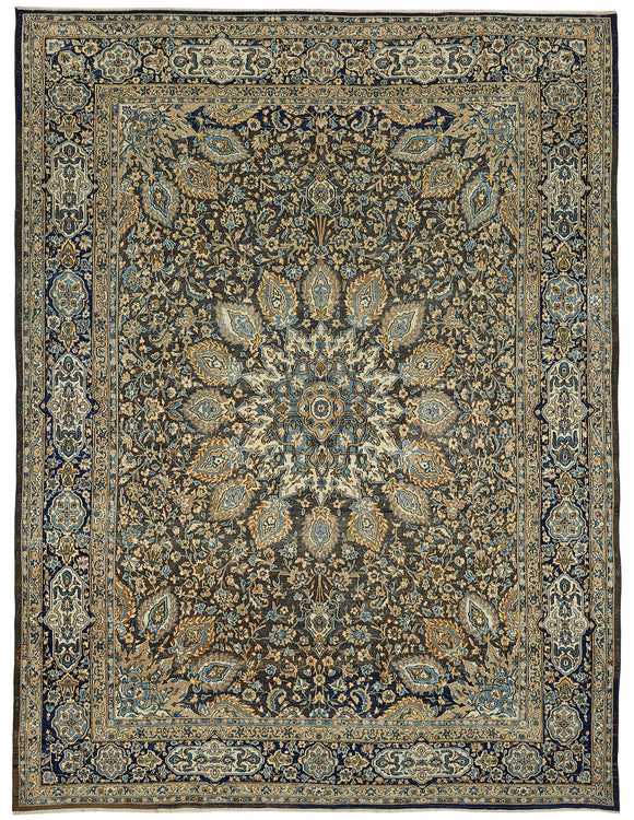 9x12 Hand-knotted Vintage Rug - 49453