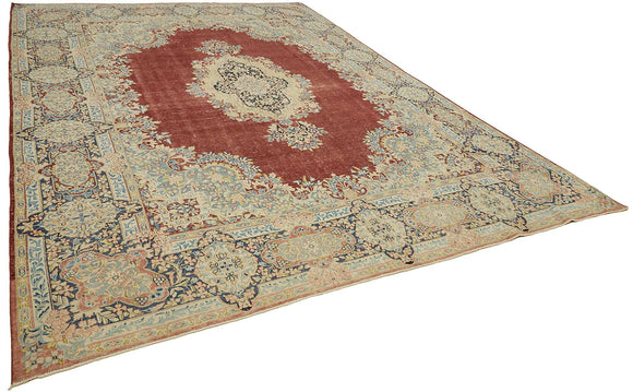 9x13 Hand-knotted Vintage Rug - 49454