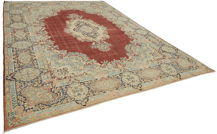 9x13 Hand-knotted Vintage Rug - 49454