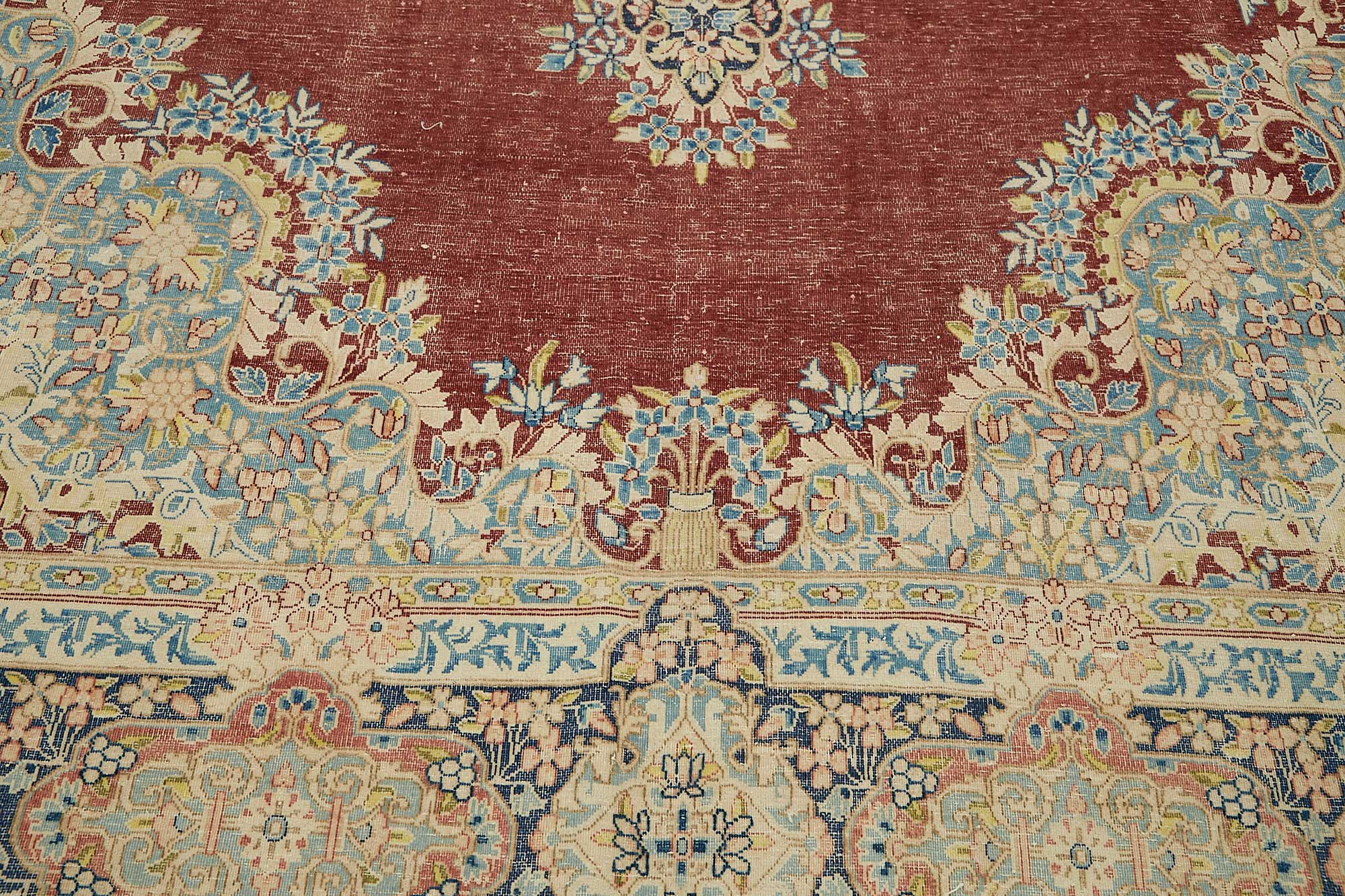 9x13 Hand-knotted Vintage Rug - 49454