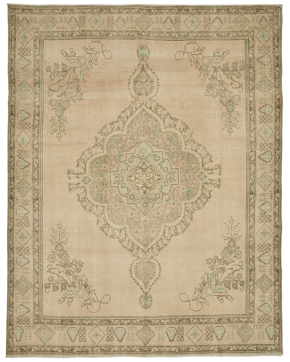 9x13 Hand-knotted Vintage Rug - 49455