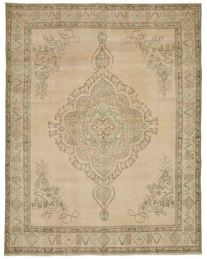 9x13 Hand-knotted Vintage Rug - 49455