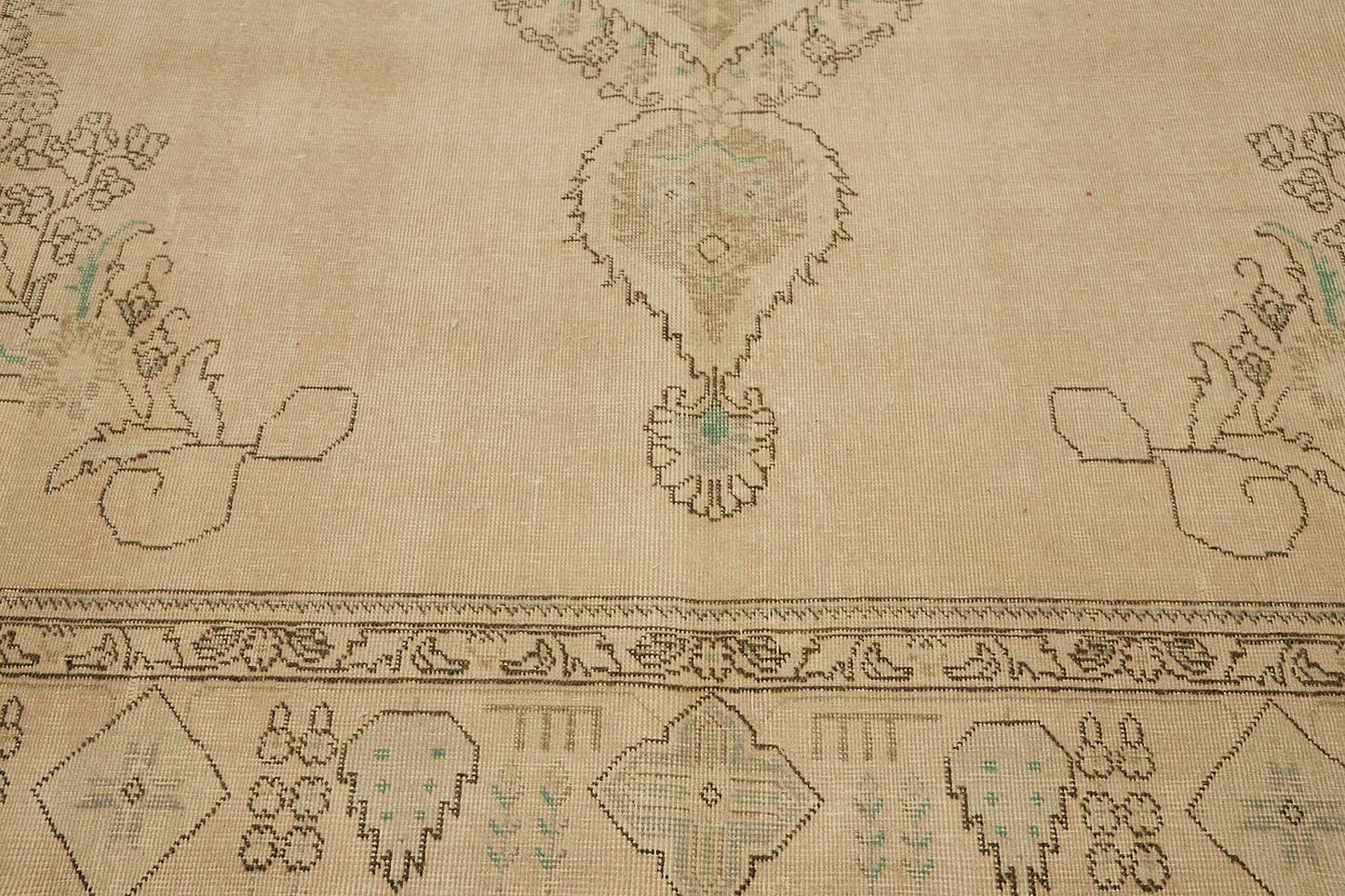 9x13 Hand-knotted Vintage Rug - 49455