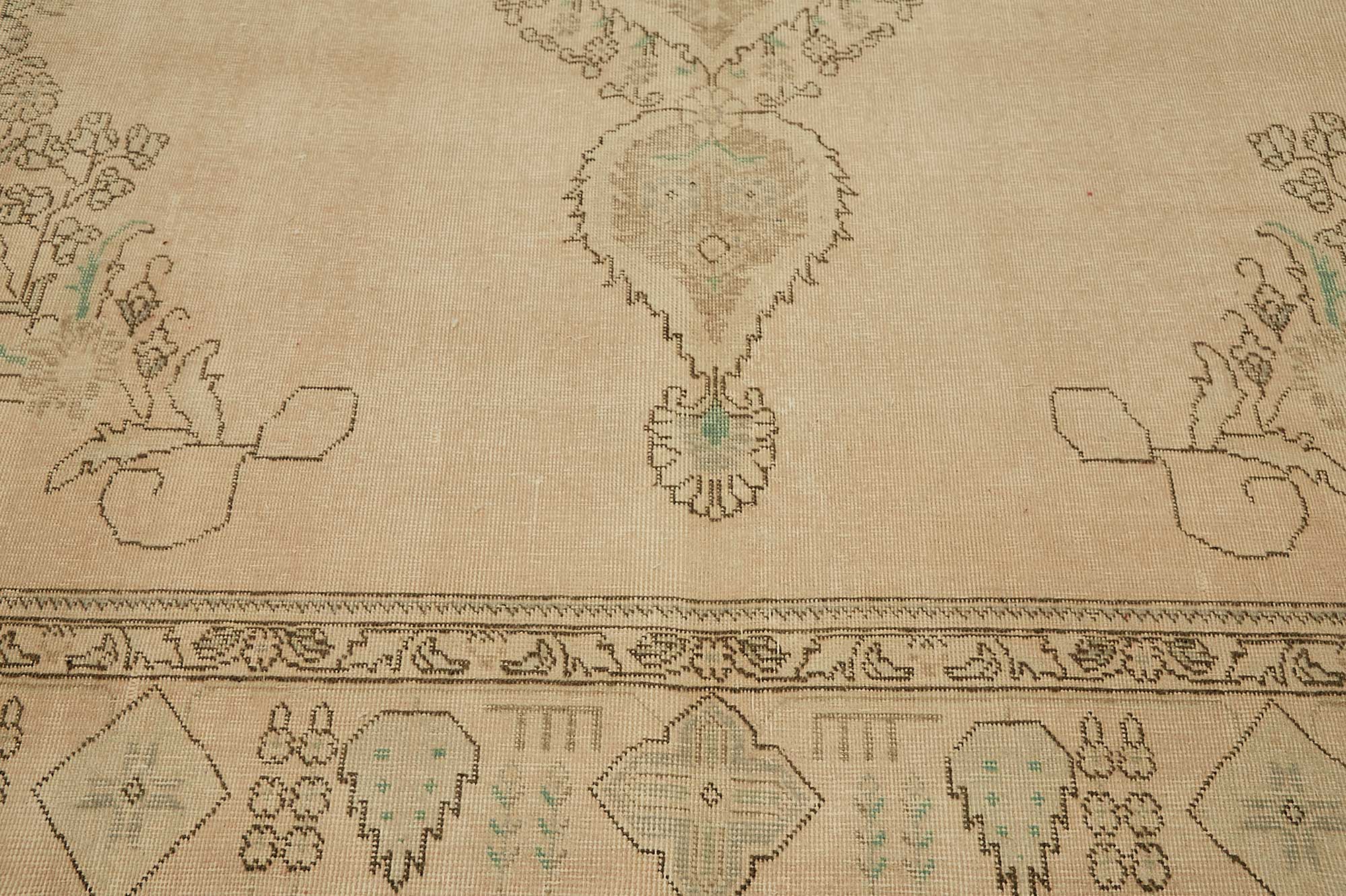 9x13 Hand-knotted Vintage Rug - 49455