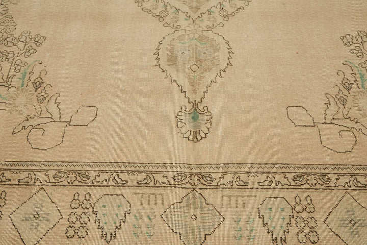9x13 Hand-knotted Vintage Rug - 49455