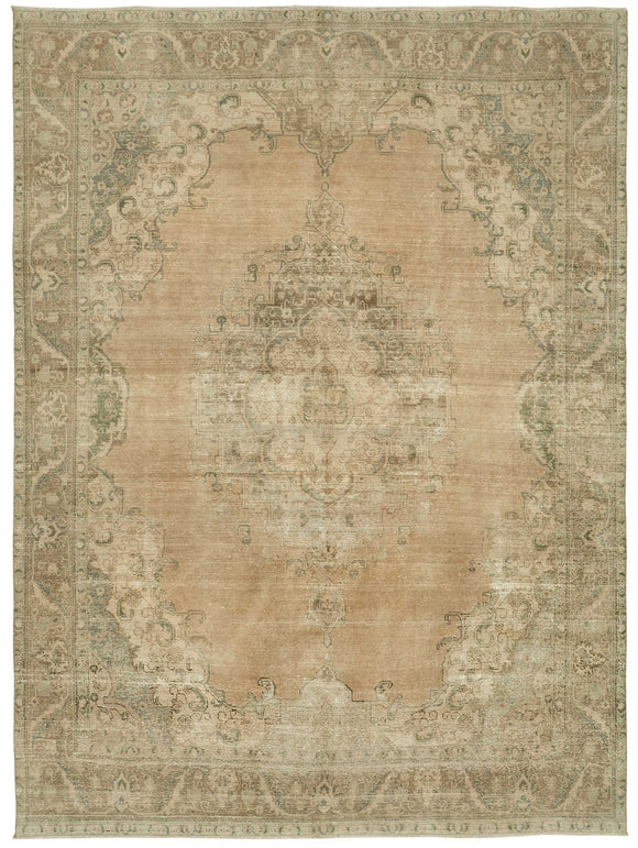 10x13 Hand-knotted Vintage Rug - 49456