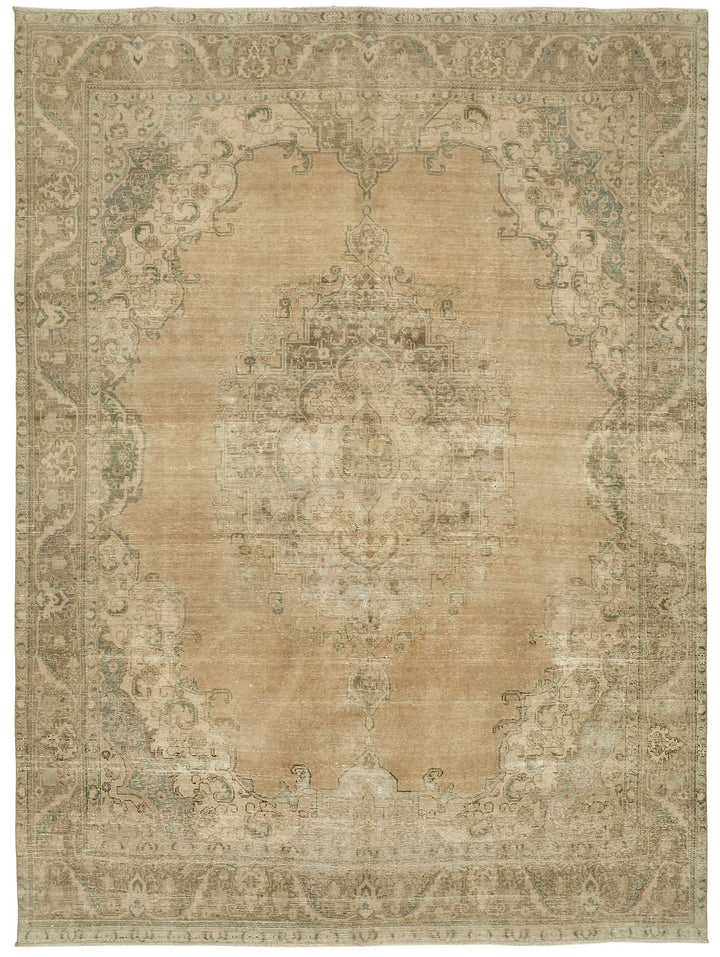 10x13 Hand-knotted Vintage Rug - 49456