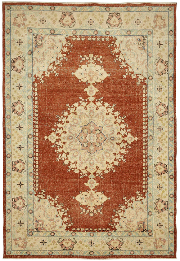 9x13 Hand-knotted Vintage Rug - 49458