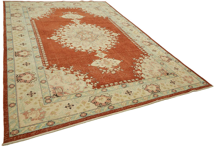 9x13 Hand-knotted Vintage Rug - 49458