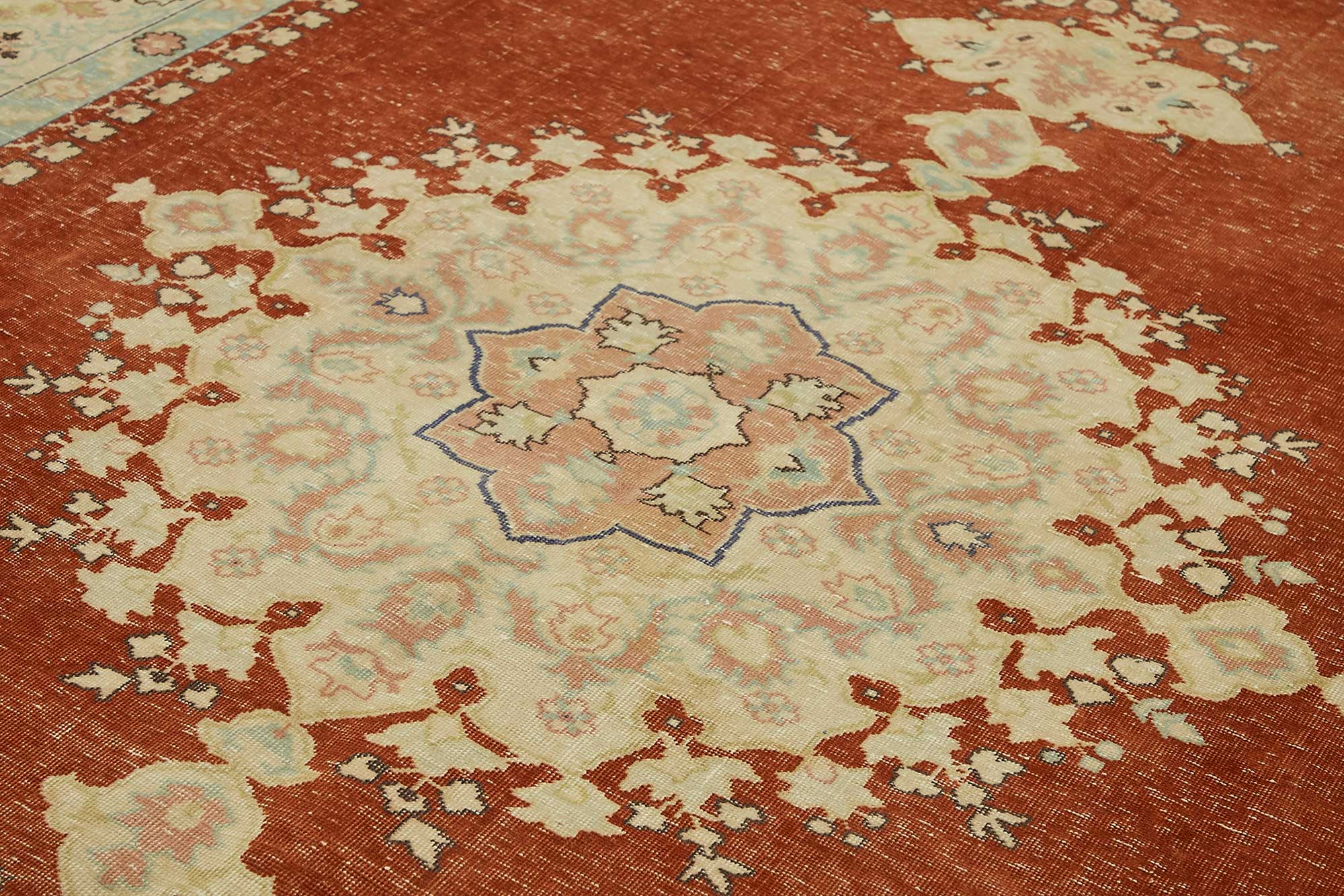 9x13 Hand-knotted Vintage Rug - 49458