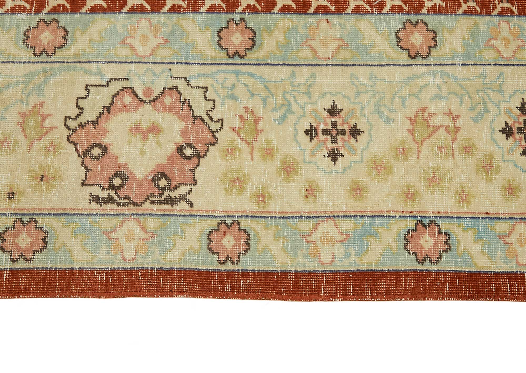 9x13 Hand-knotted Vintage Rug - 49458