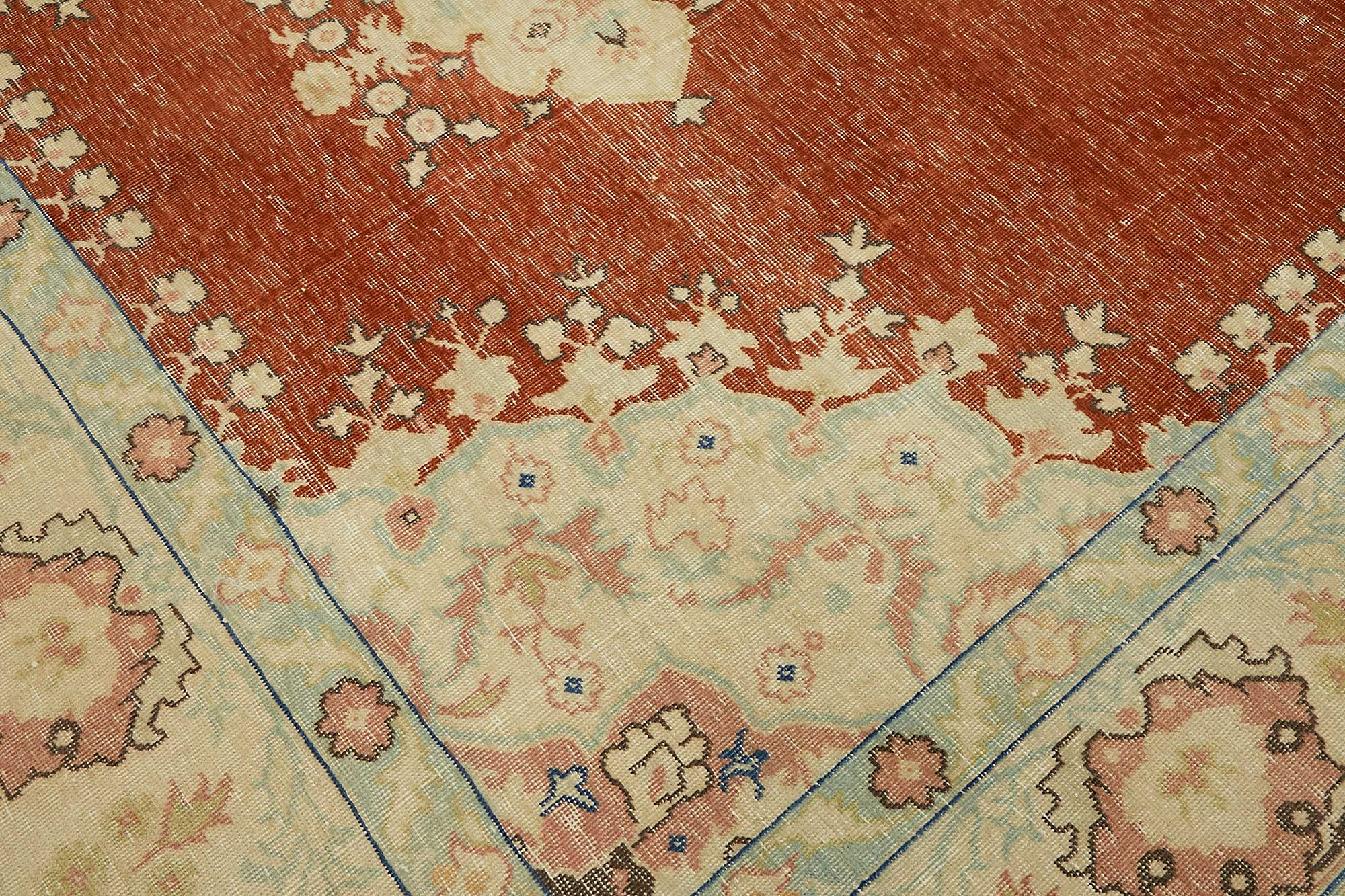 9x13 Hand-knotted Vintage Rug - 49458